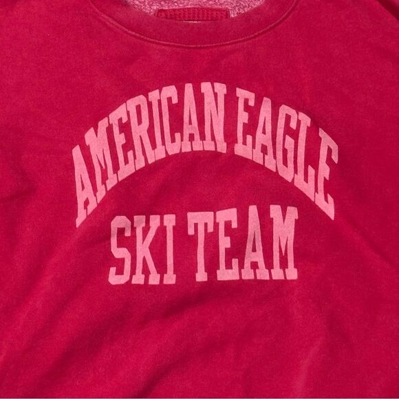 American Eagle Super Soft Ski Team Graphic Sweatshirt Women’s Medium - Picture 3 of 4